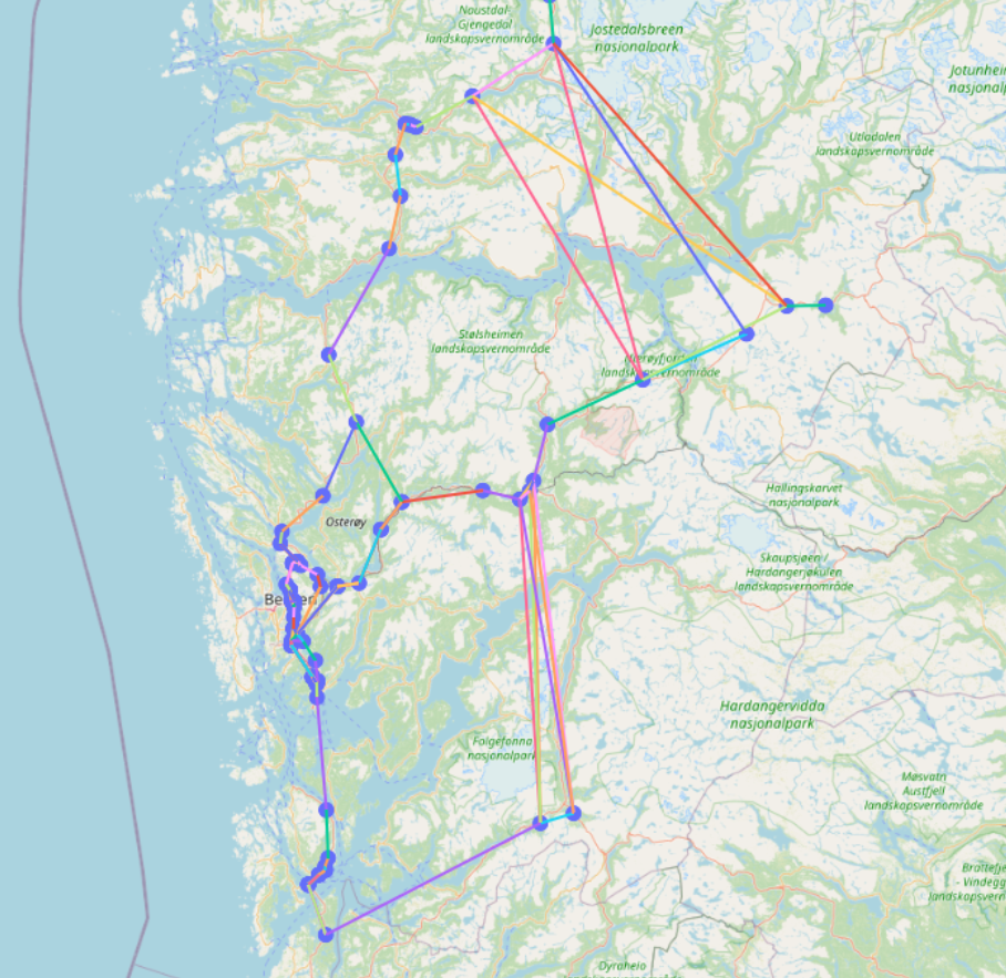 road graph used for traffic prediction